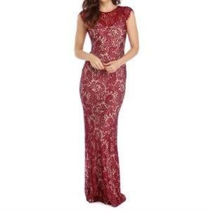 Windsor Burgundy lace dress size XS